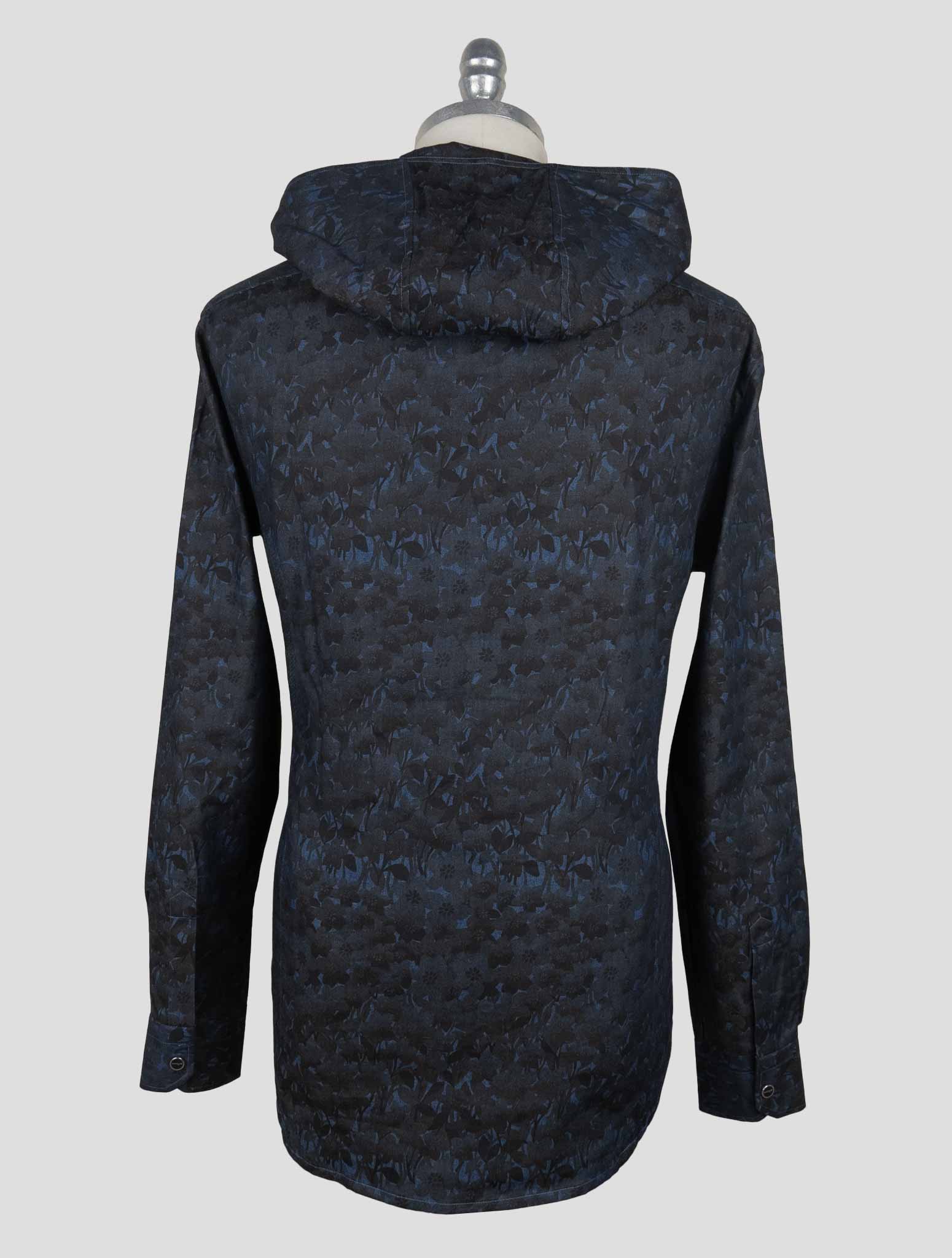 Kiton Blue Cotton  Shirt Mariano