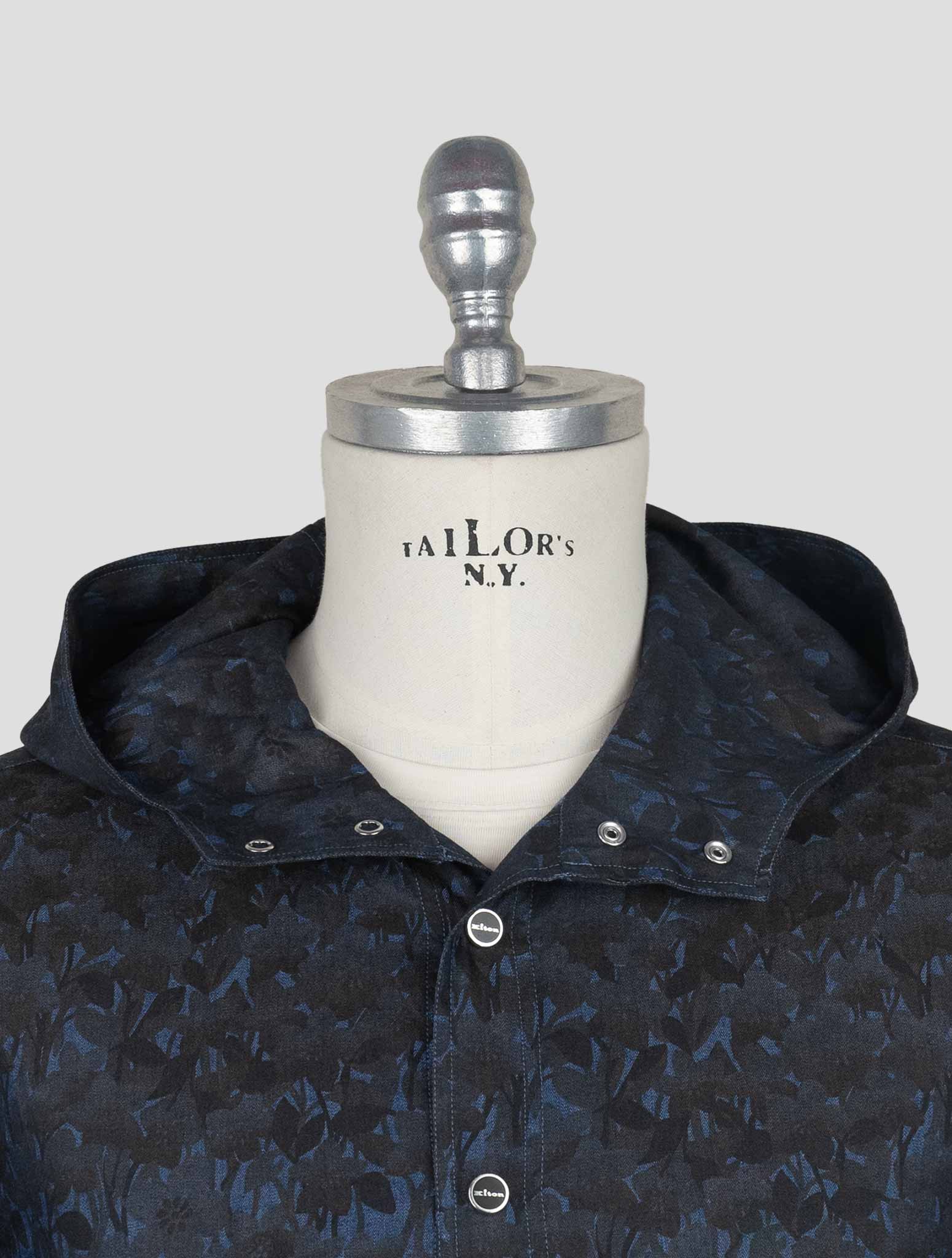 Kiton Blue Cotton  Shirt Mariano