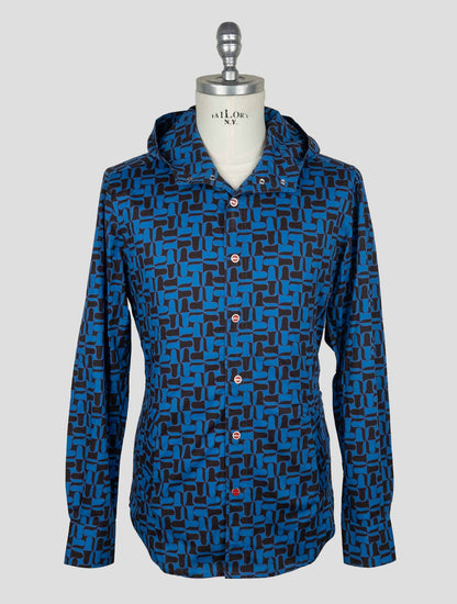 Kiton Blue Cotton Ea Shirt Mariano