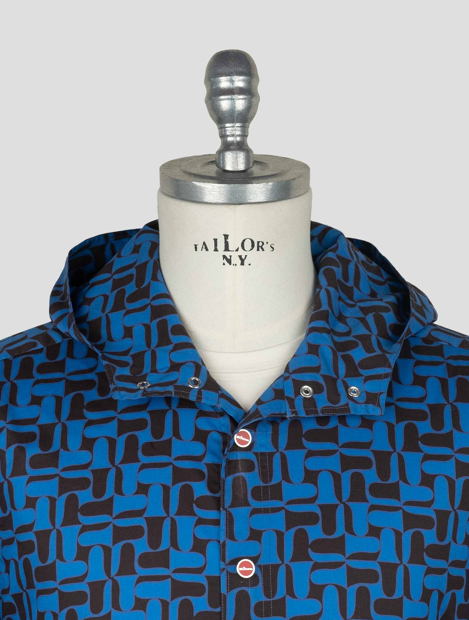 Kiton Blue Cotton Ea Shirt Mariano