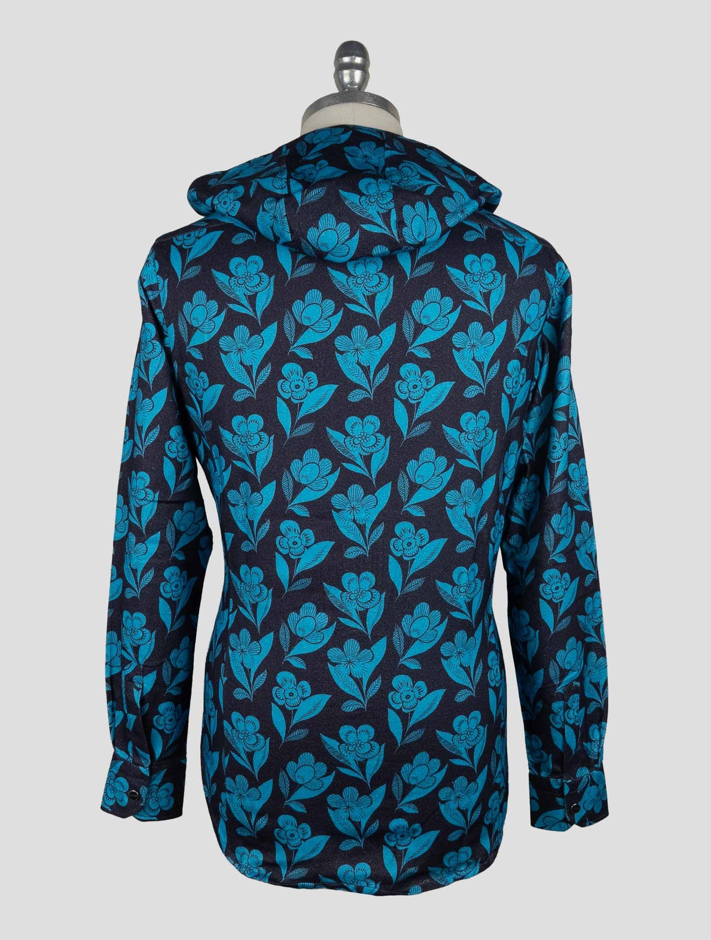 Kiton Blue Cotton  Shirt Mariano