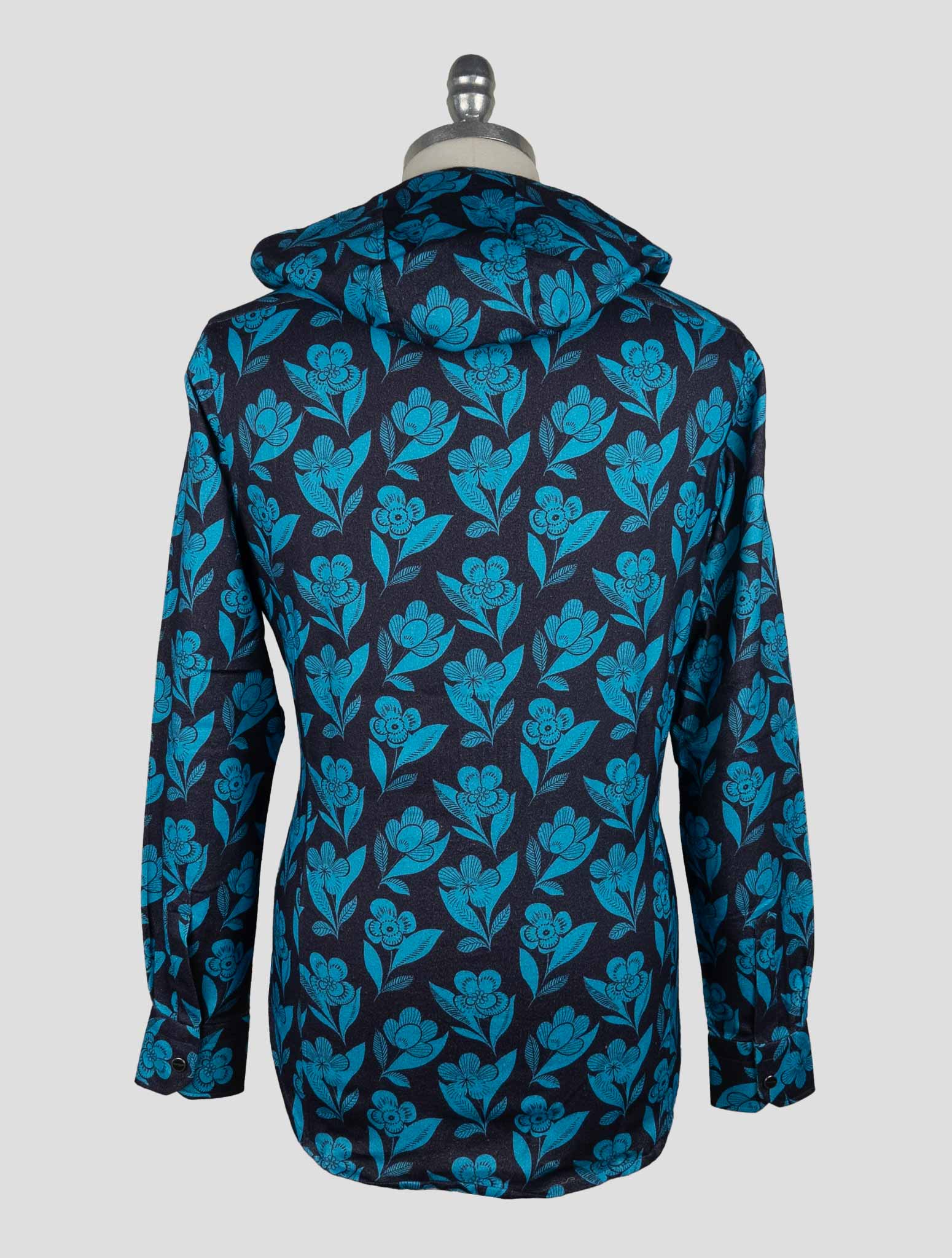 Kiton Blue Cotton  Shirt Mariano