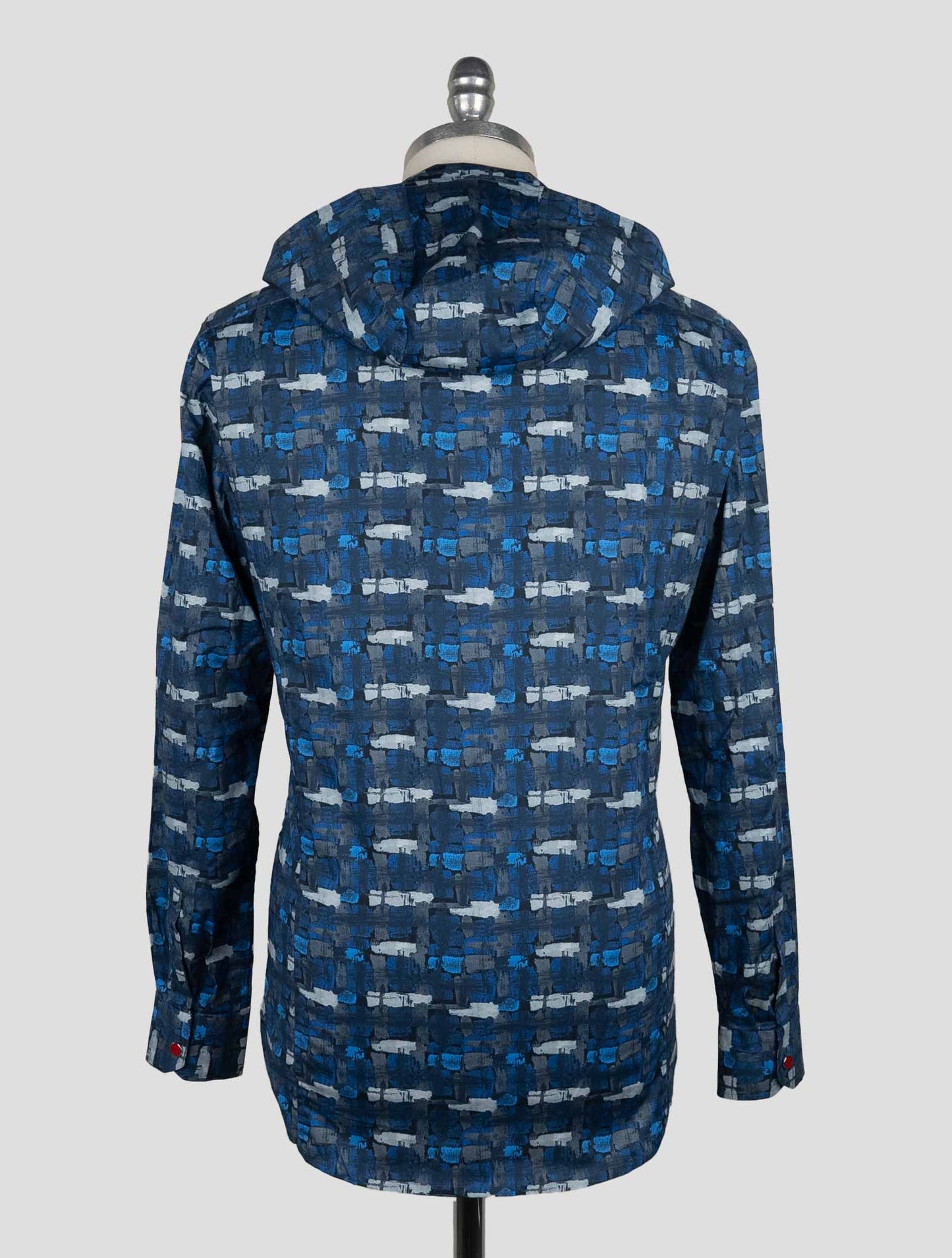 Kiton Blue Cotton Ea Shirt Mariano