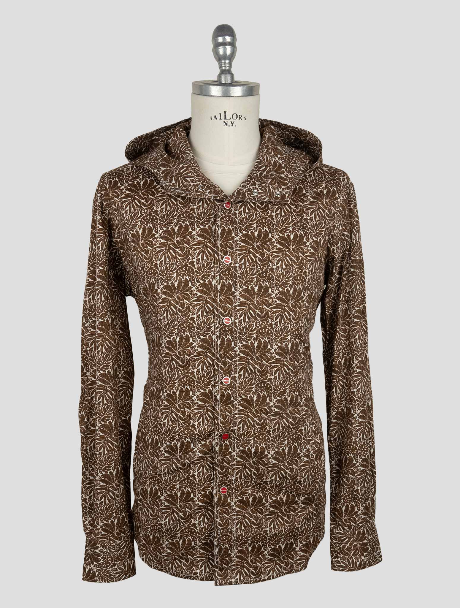 Kiton Brown Cotton Ea Shirt Mariano