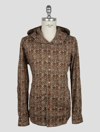 Kiton Brown Cotton Ea Shirt Mariano