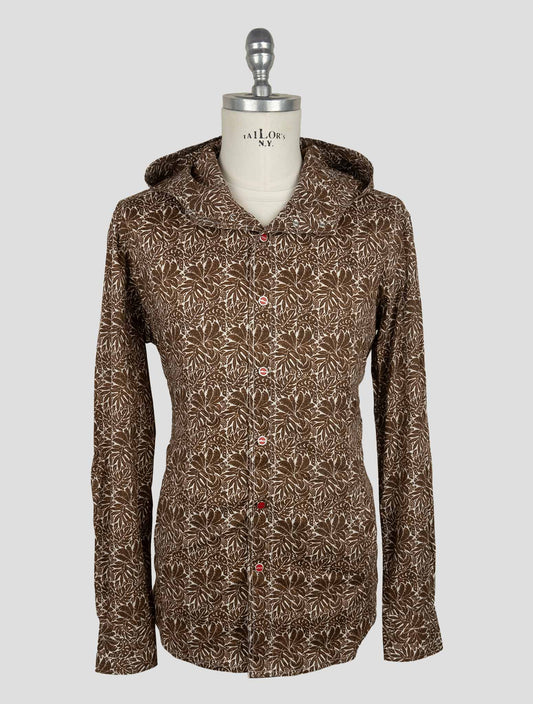 Kiton Brown Cotton Ea Shirt Mariano