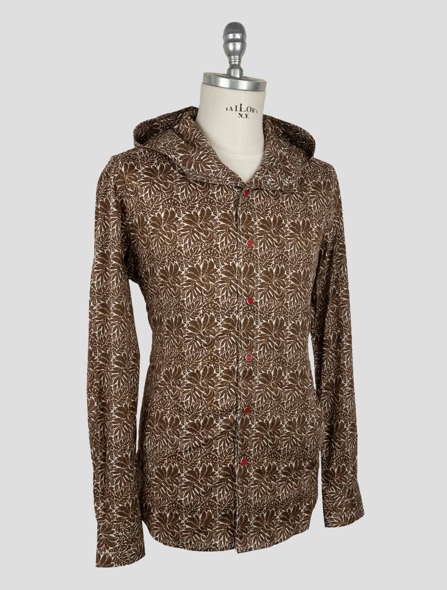 Kiton Brown Cotton Ea Shirt Mariano
