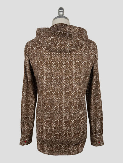 Kiton Brown Cotton Ea Shirt Mariano