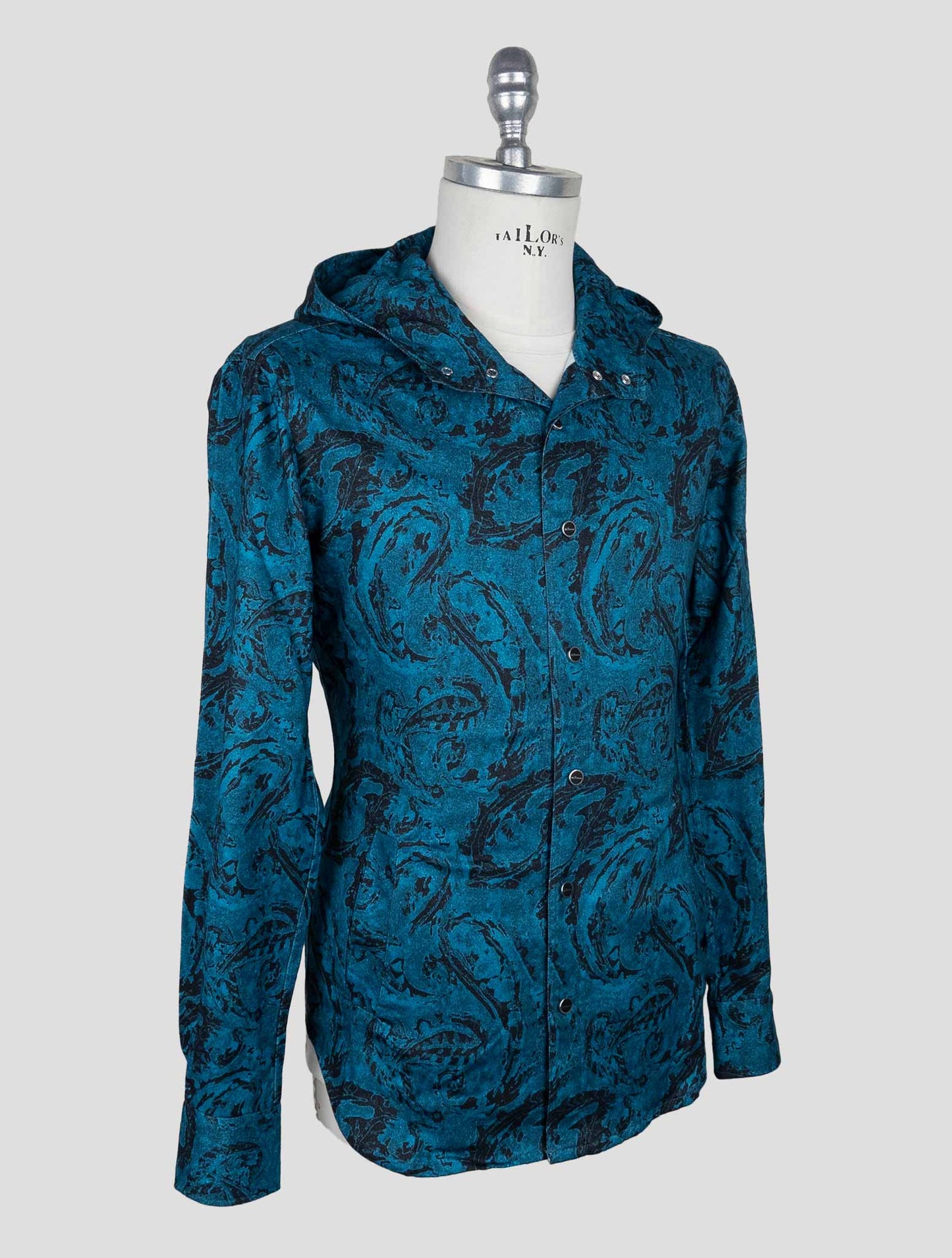 Kiton Blue Cotton  Shirt Mariano