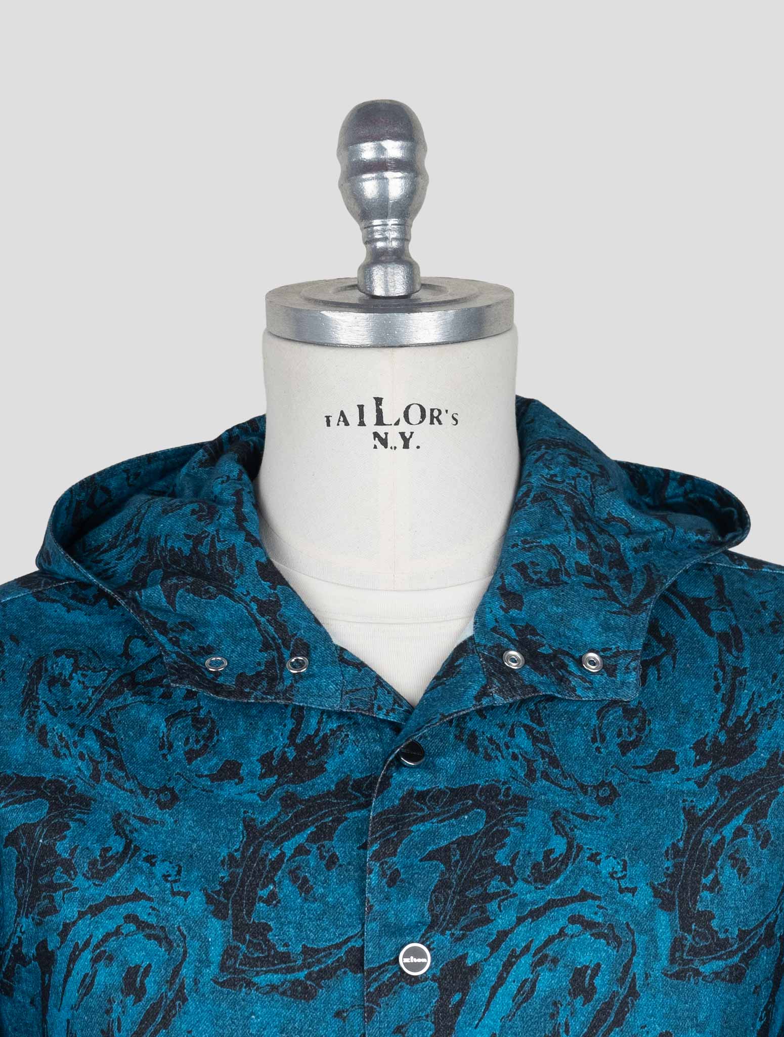 Kiton Blue Cotton  Shirt Mariano
