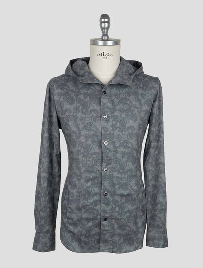 Kiton Gray Cotton Shirt Mariano