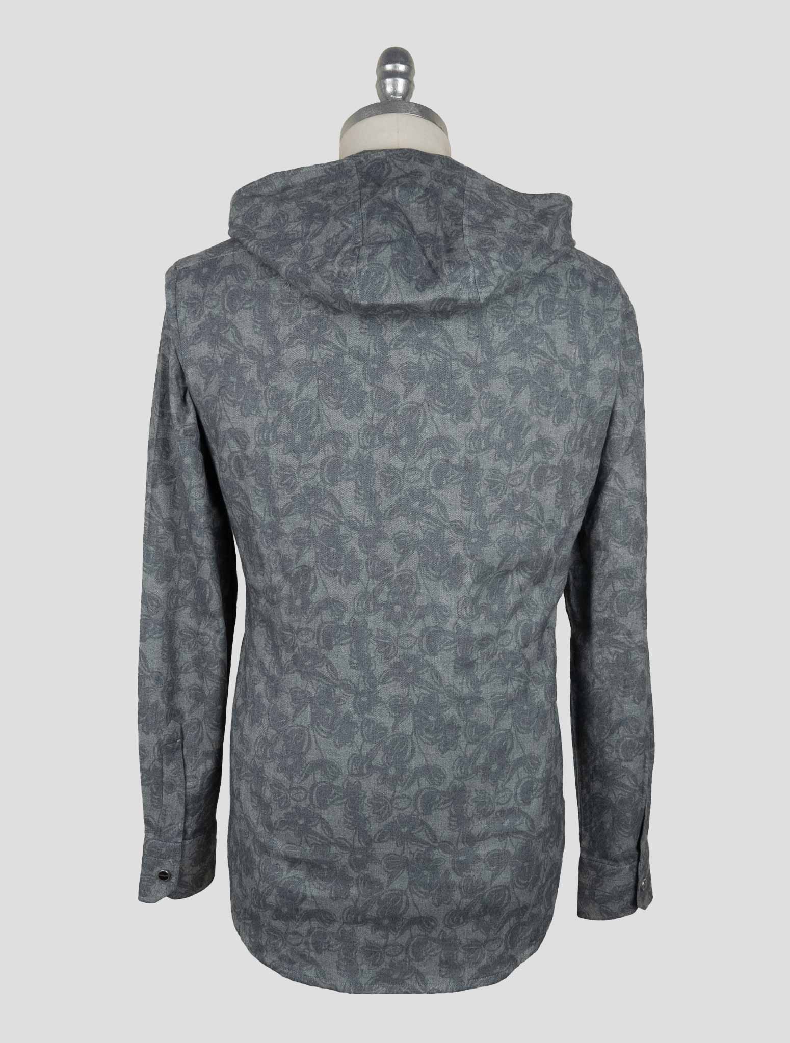 Kiton Gray Cotton Shirt Mariano