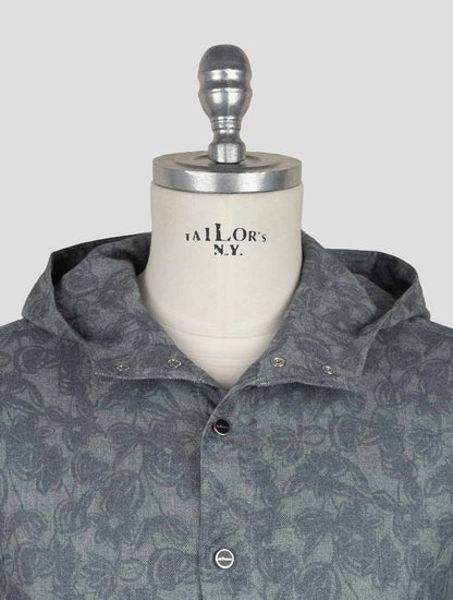 Kiton Gray Cotton Shirt Mariano
