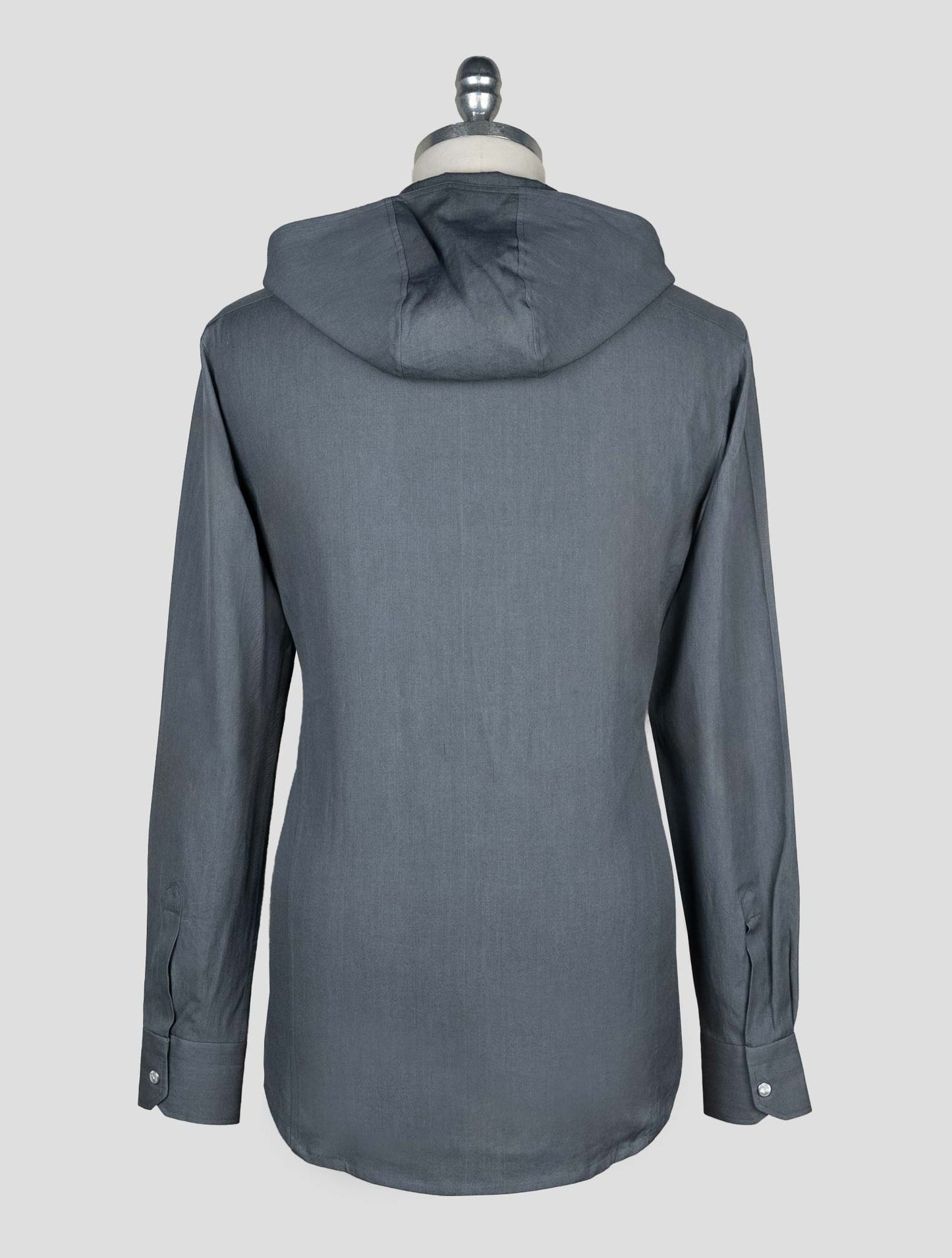 Kiton Gray Cotton Shirt Mariano