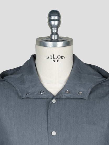 Kiton Gray Cotton Shirt Mariano