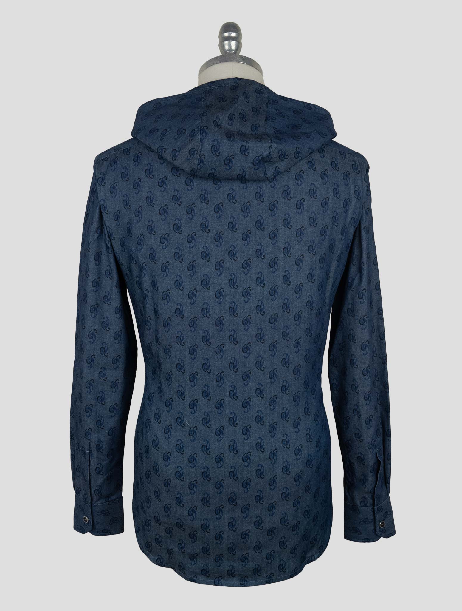 Kiton Blue Cotton  Shirt Mariano