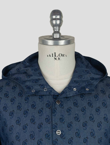 Kiton Blue Cotton  Shirt Mariano