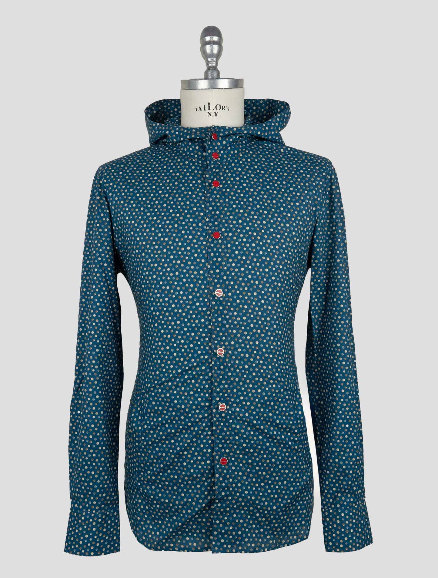 Kiton Blue Cotton  Shirt Mariano