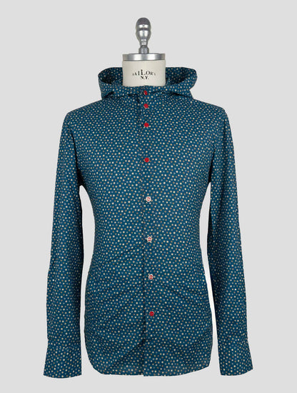 Kiton Blue Cotton  Shirt Mariano