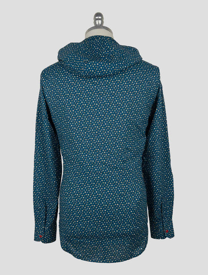 Kiton Blue Cotton  Shirt Mariano