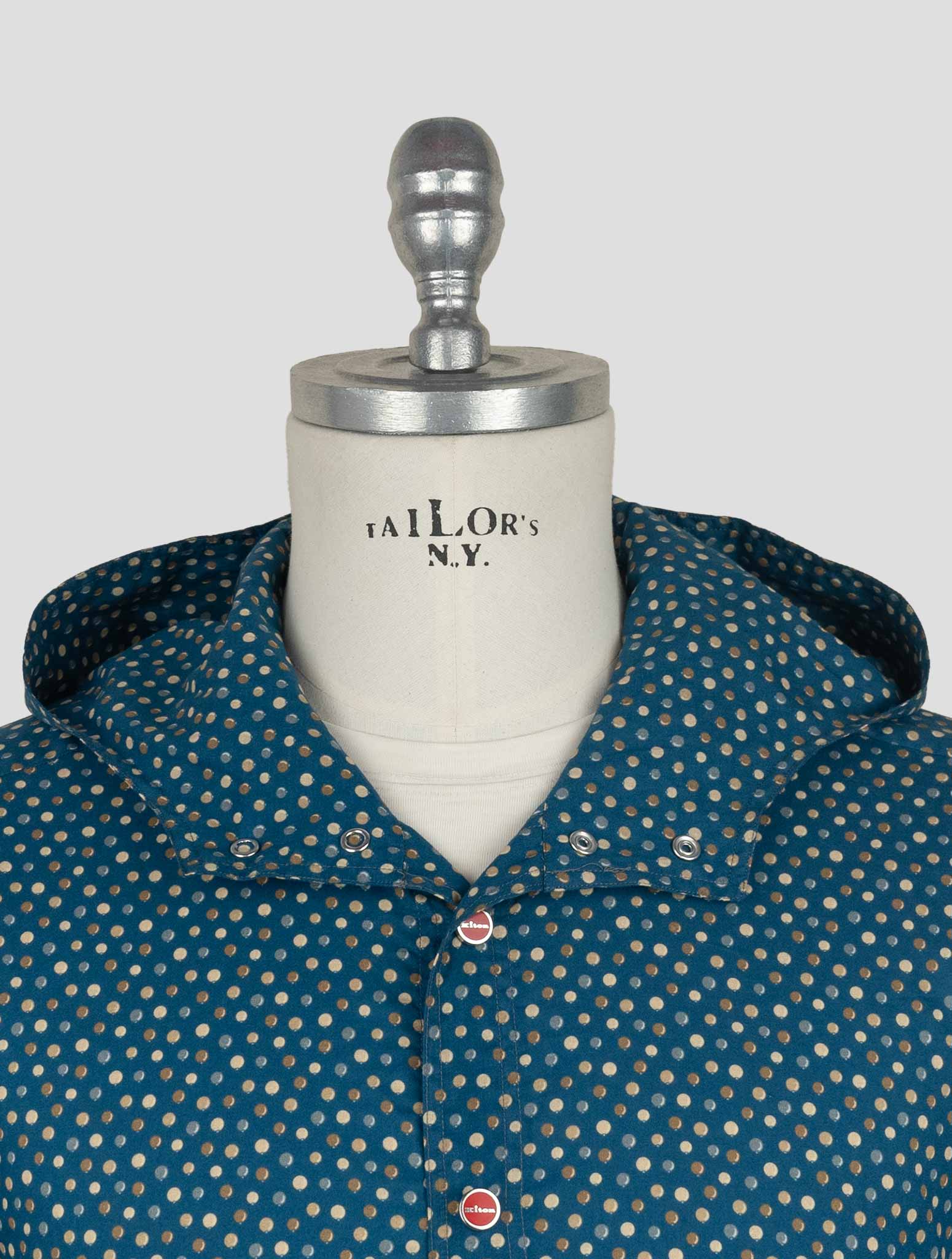 Kiton Blue Cotton  Shirt Mariano