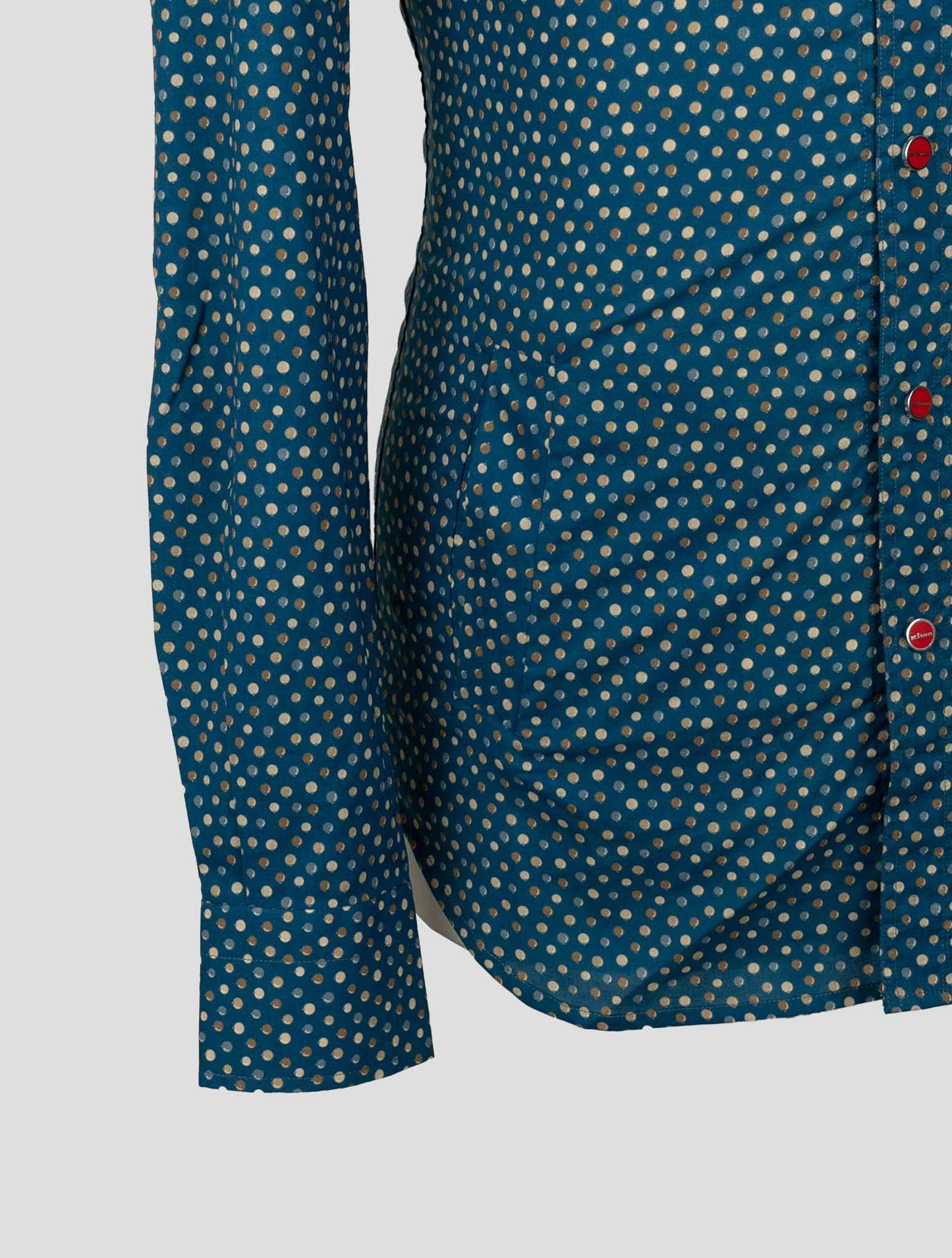 Kiton Blue Cotton  Shirt Mariano