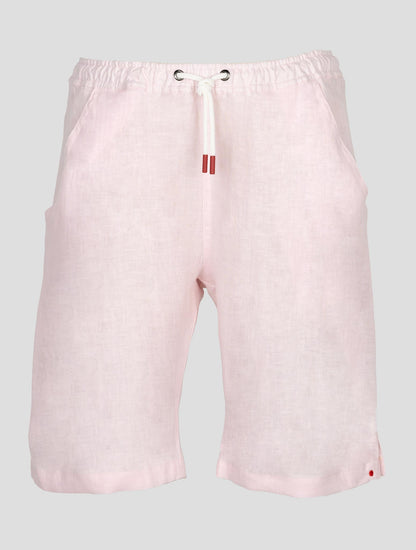 Kiton Pink Linen Short Pants