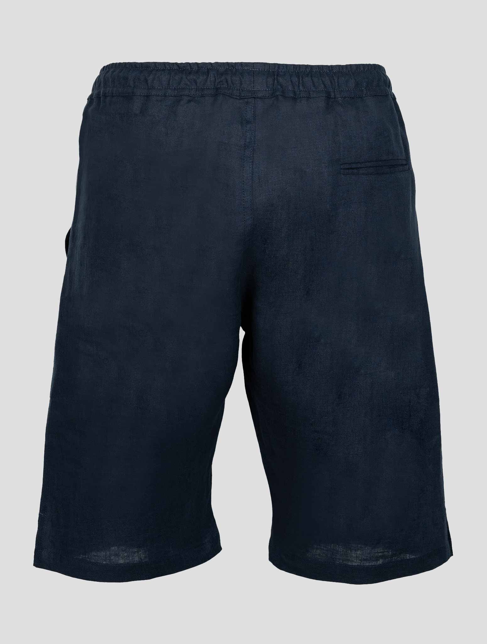 Kiton Blue Linen Short Pants