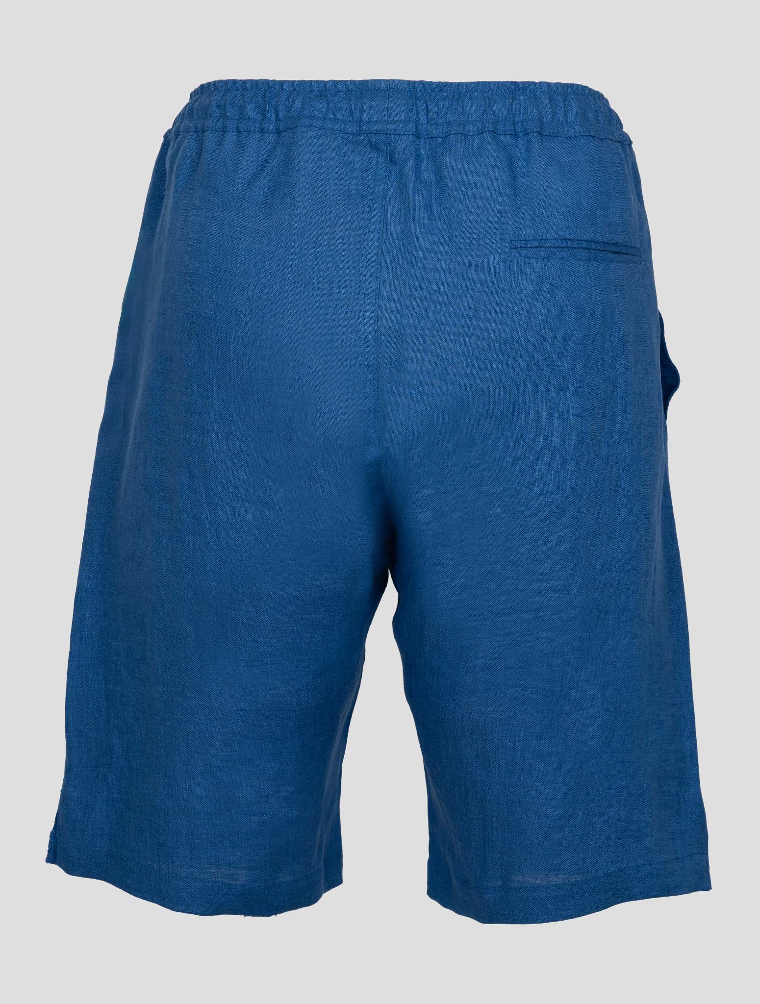 Kiton Light Blue Linen Short Pants