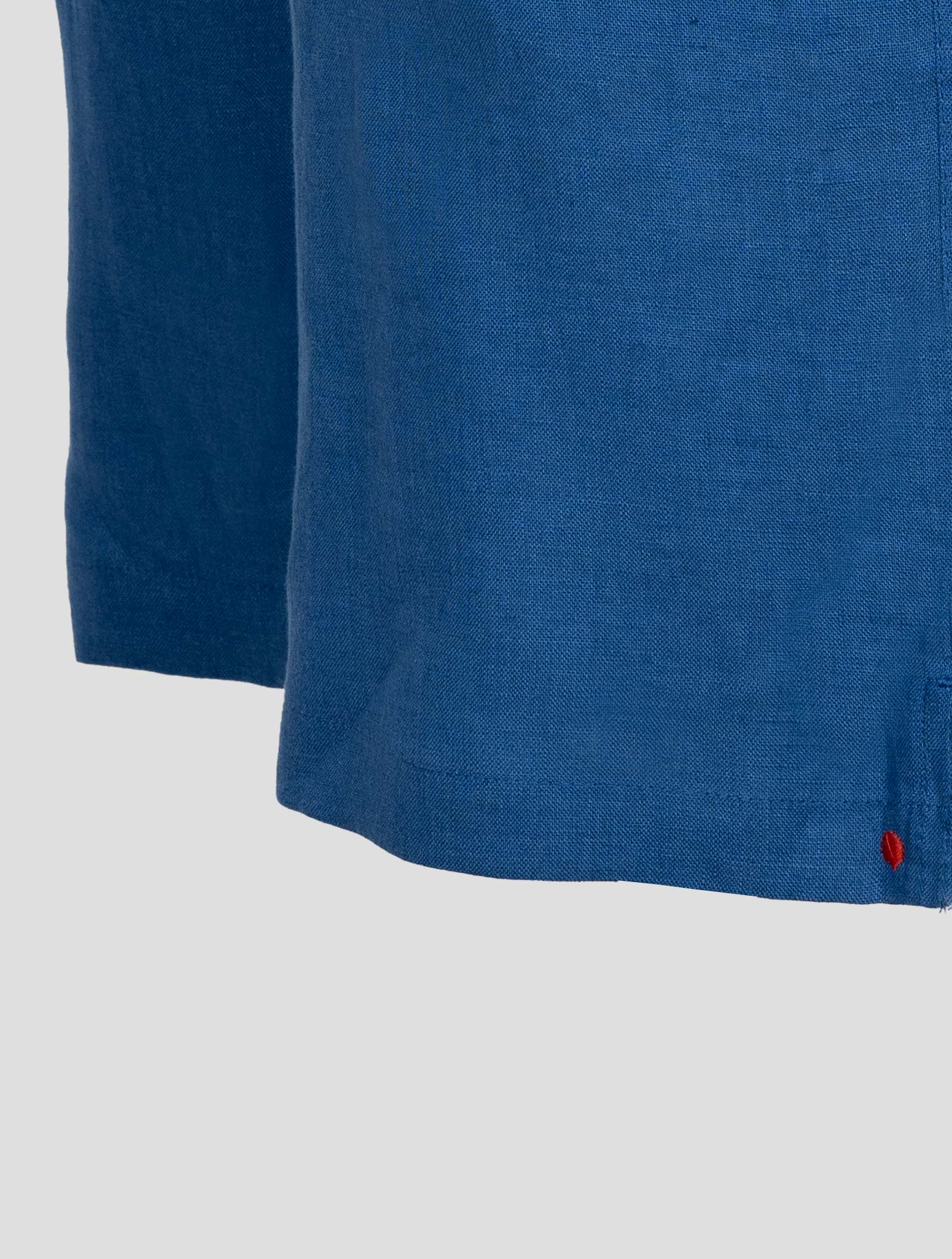 Kiton Light Blue Linen Short Pants