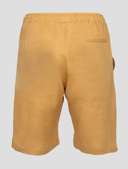 Kiton Yellow Linen Short Pants