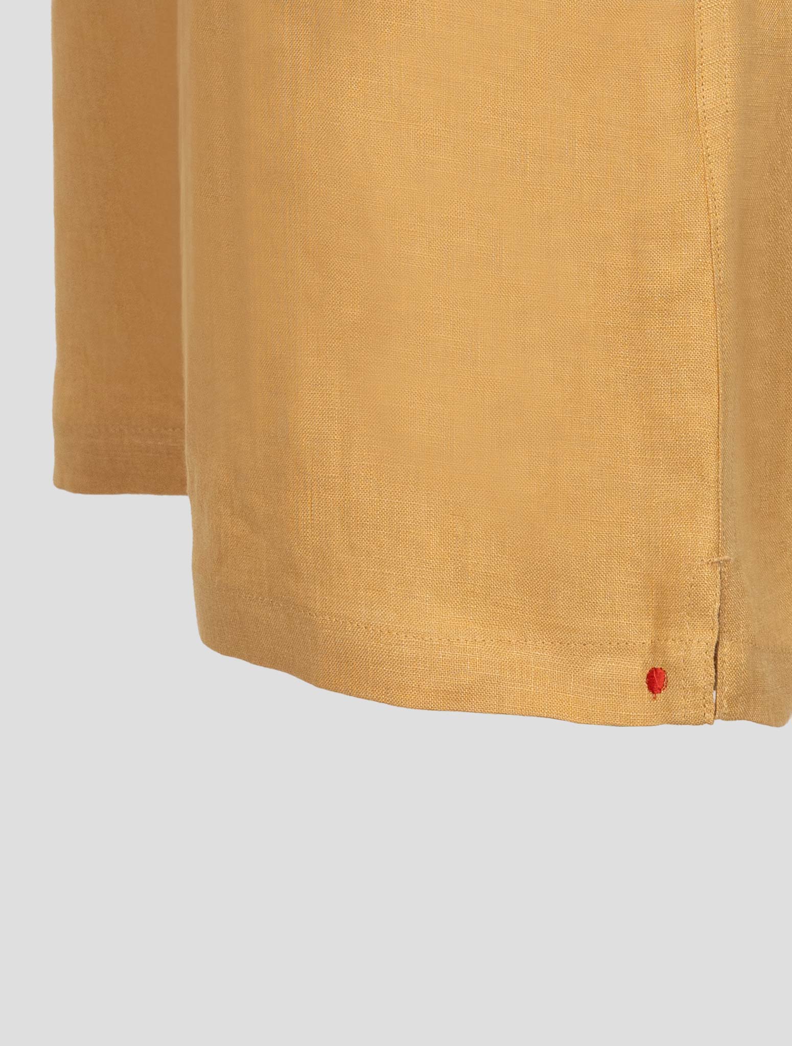 Kiton Yellow Linen Short Pants