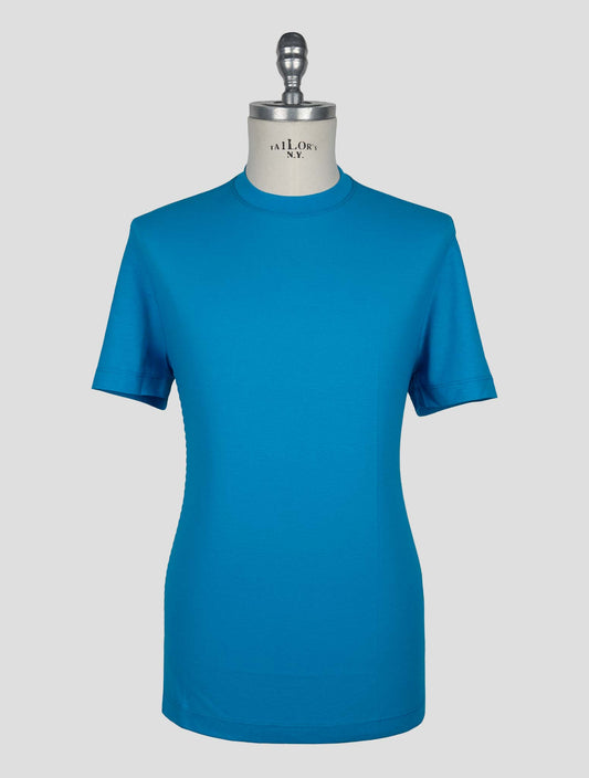 Kired Light Blue Cotton T-Shirt