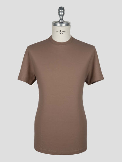 Kired Brown Cotton T-Shirt