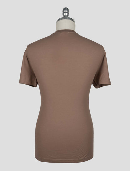 Kired Brown Cotton T-Shirt