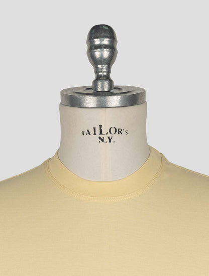 Kired Yellow Cotton T-Shirt