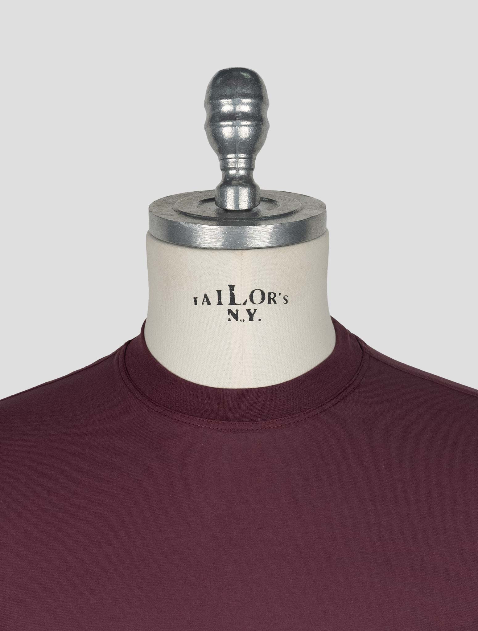 Kired Burgundy Cotton T-Shirt