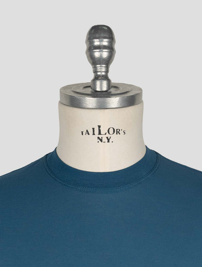 Kired Blue Cotton T-Shirt