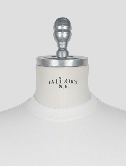 Kired White Cotton T-Shirt