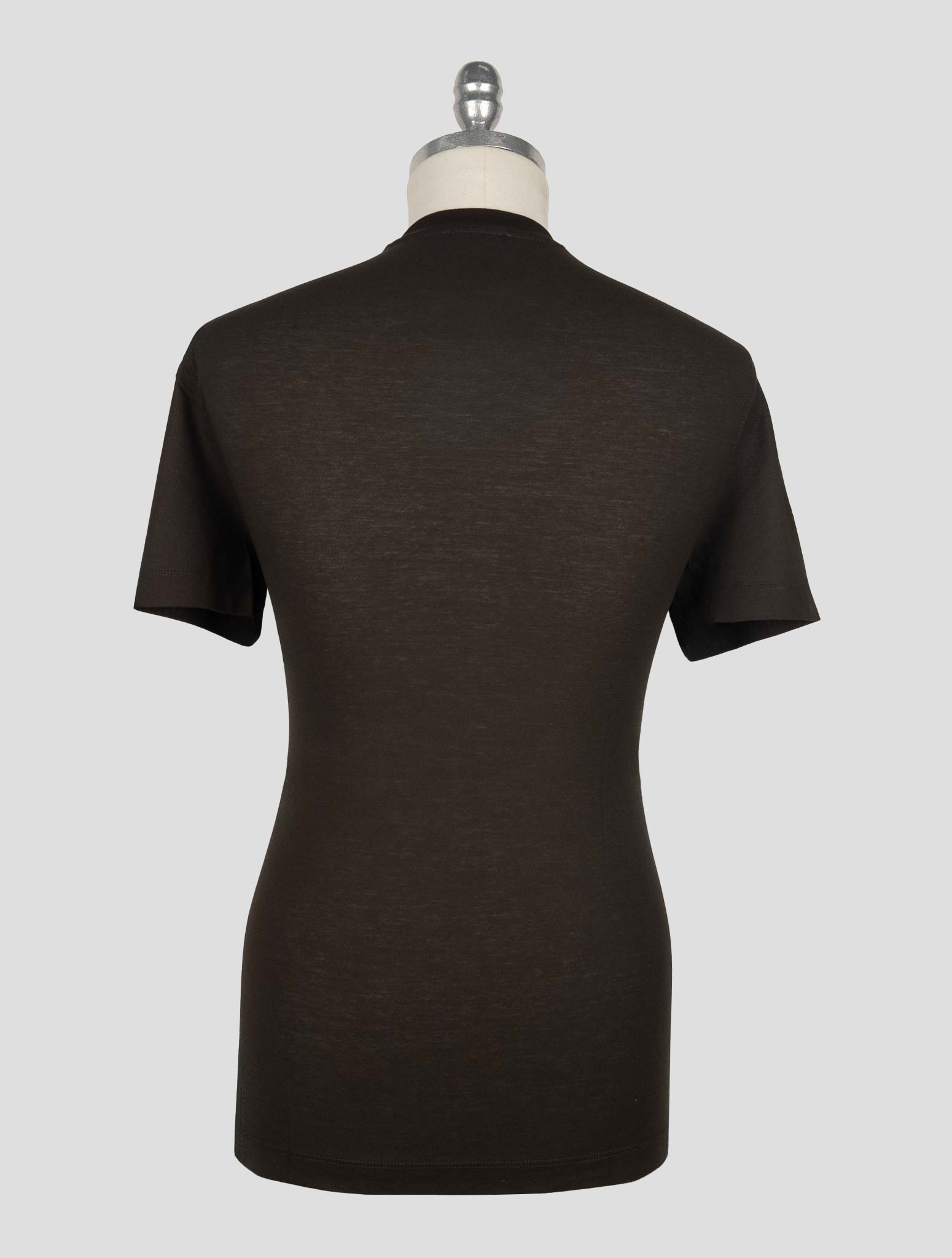 Kired Dark Brown Cotton T-Shirt