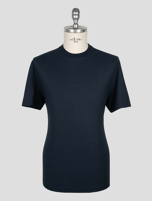 Kired Dark Blue Cotton T-Shirt