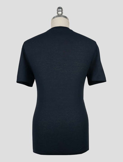 Kired Dark Blue Cotton T-Shirt