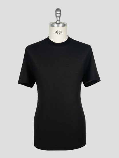 Kired Black Cotton T-Shirt
