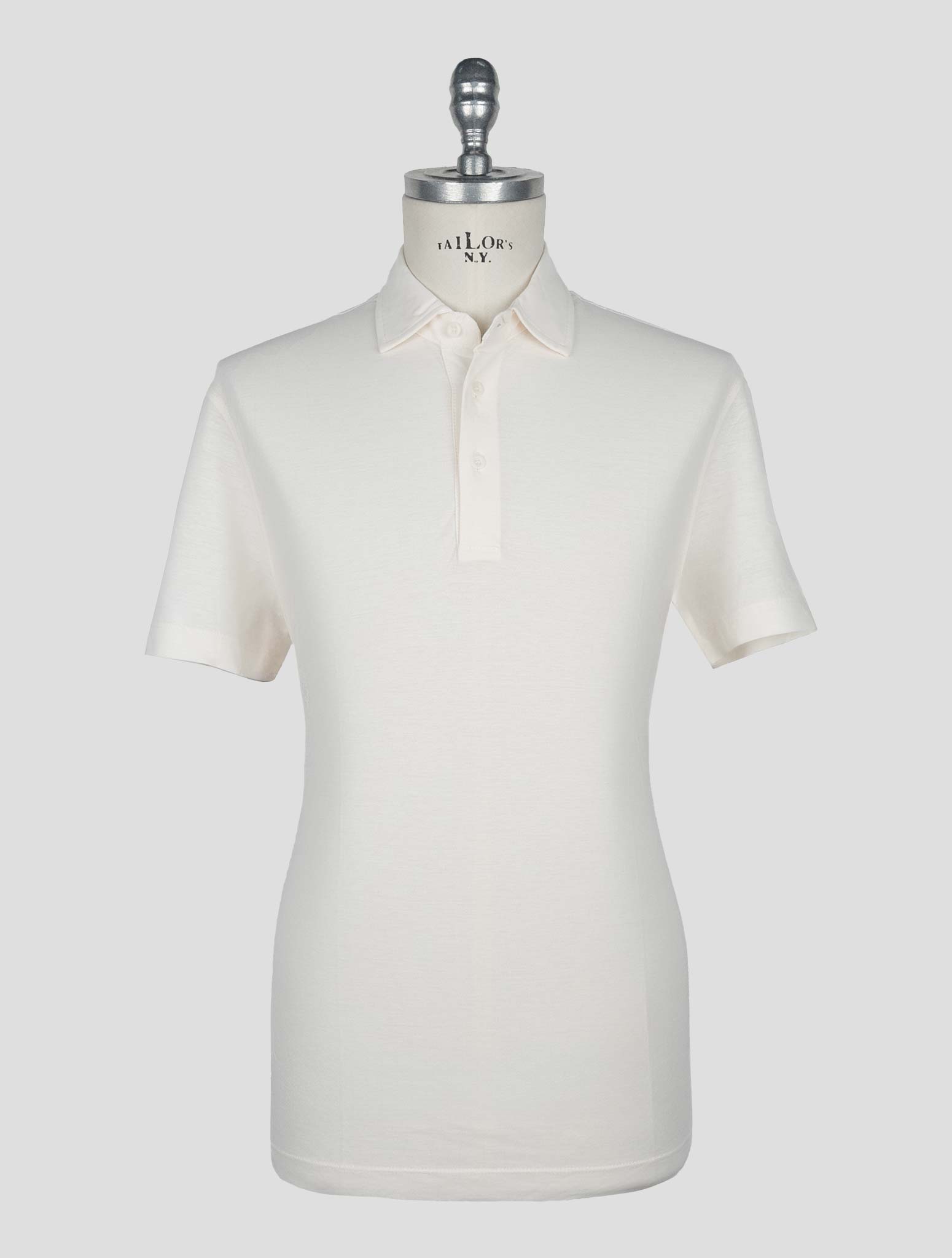 Kired White Cotton Polo