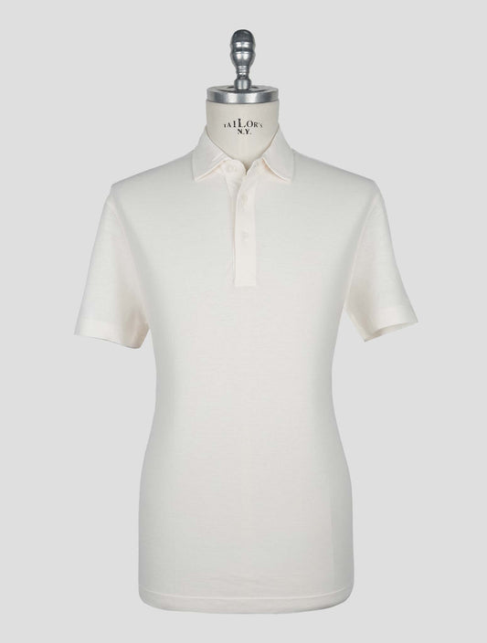 Kired White Cotton Polo