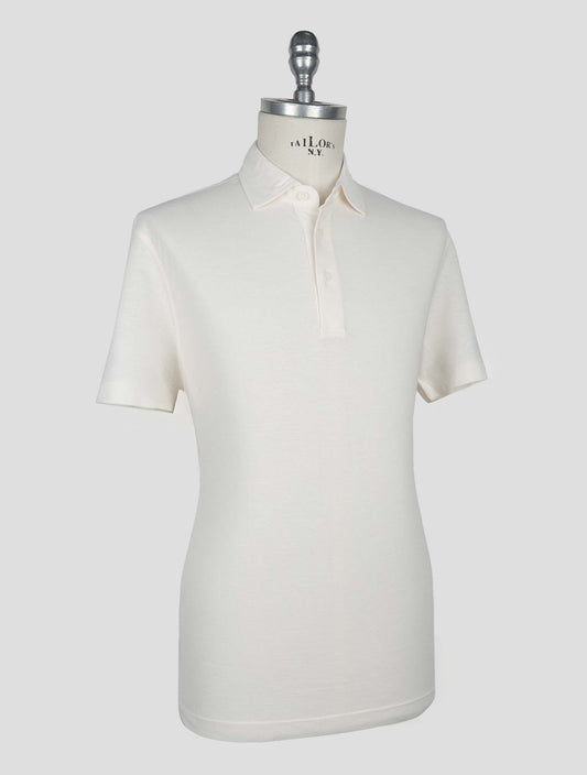 Kired White Cotton Polo