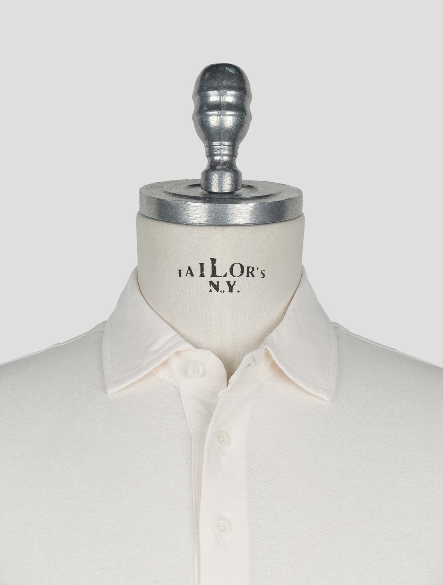 Kired White Cotton Polo