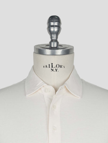 Kired White Cotton Polo