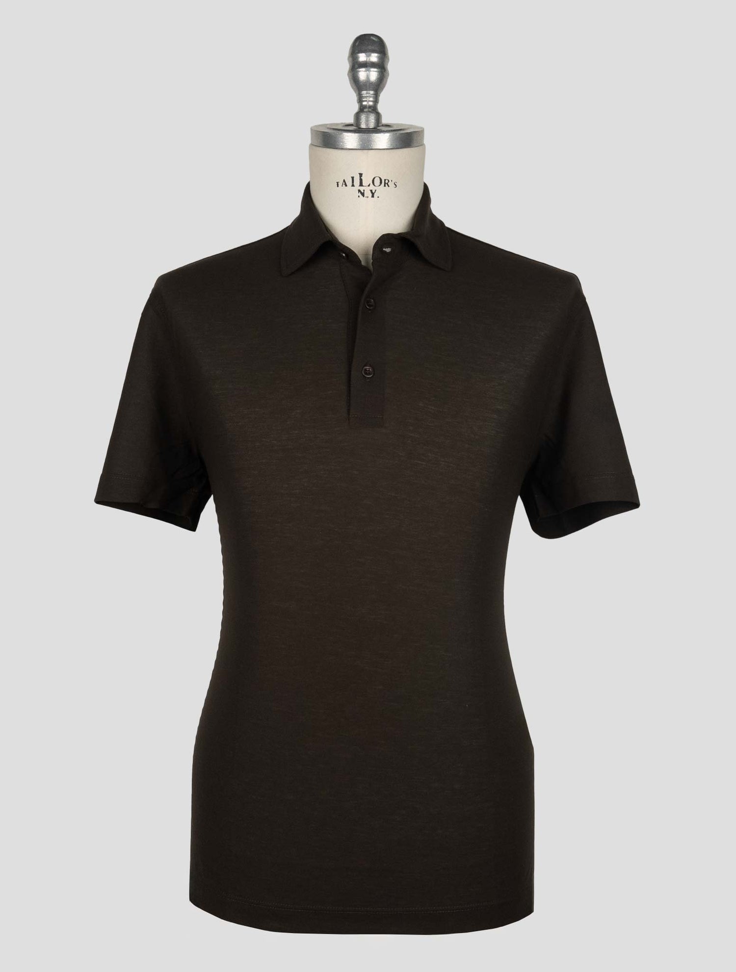 Kired Dark Brown Cotton Polo
