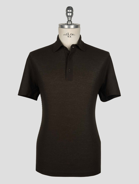 Kired Dark Brown Cotton Polo